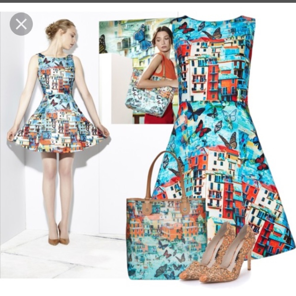 Alice And Olivia Butterfly Double Pleated Structu… - image 4